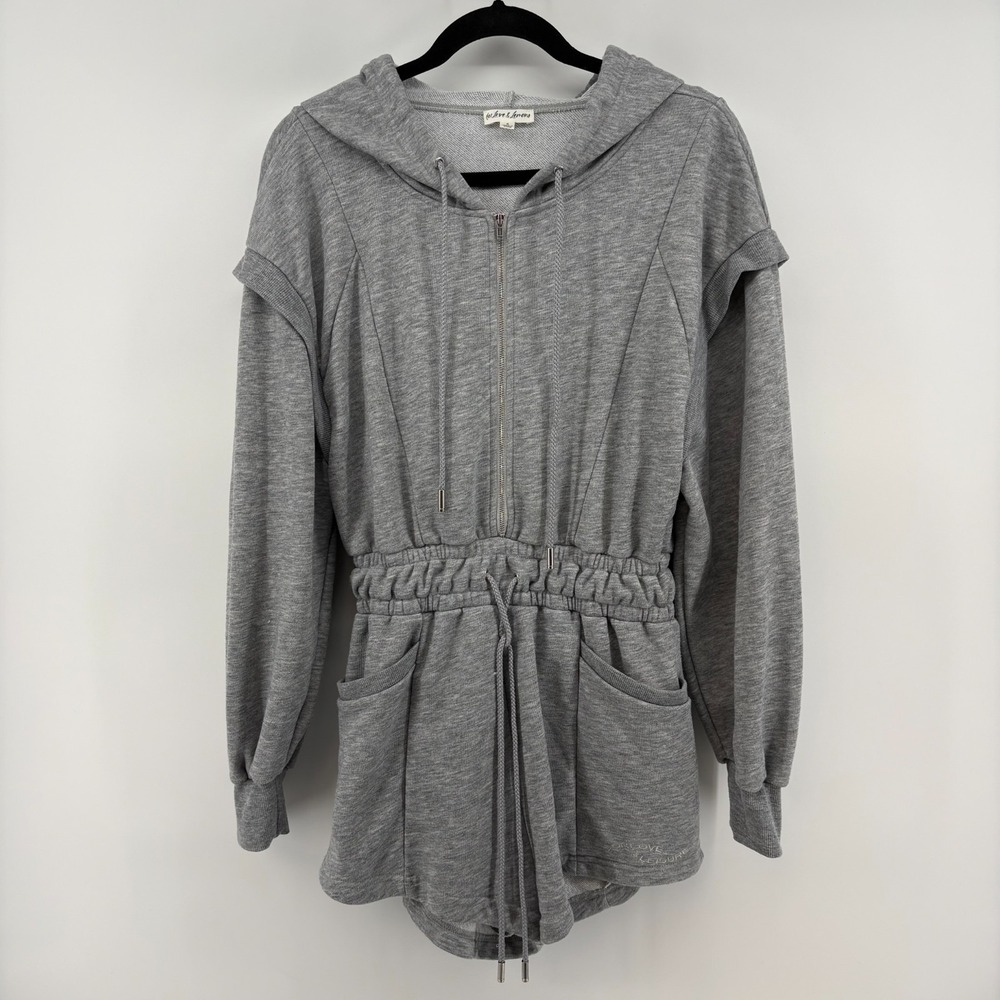 For Love & Lemons Ellie Romper Gray S‎